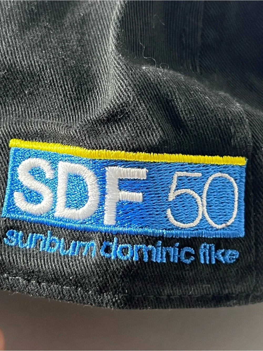Newhattan SDF 50 Sunburn Dominica Adjustable Dad Hat Cap Black NWT One Size